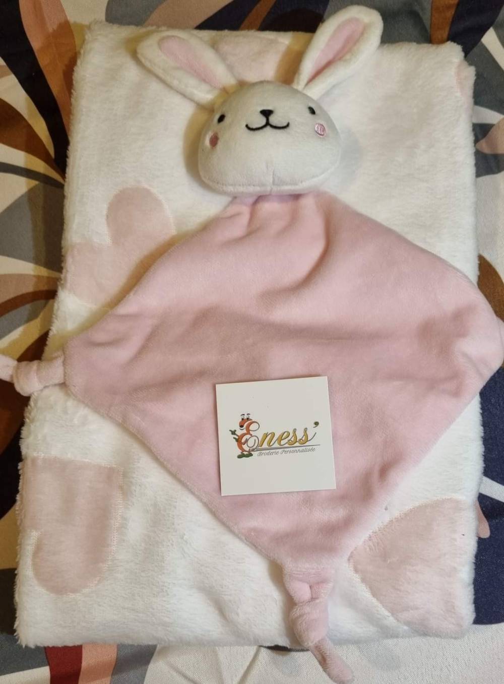 Doudou lapin personnalisable